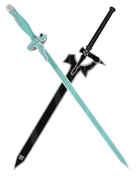 My Two Favorite Swords Asuna And Kirito Sword Lembent Light