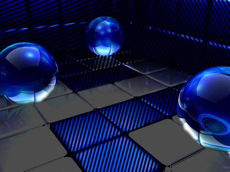 3d Glass Balls Reflection Hd Desktop Wallpapers Desktop Wallpapers