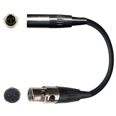 Shure 4 Pin Mini Xlr Ta4f Tqg Microphone Adapter For Body Pack Trans