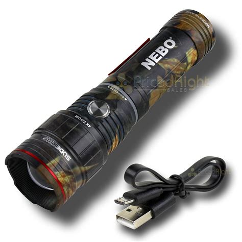 Nebo Slyde King Led Flashlight 500 Lumen Usb Rechargeable 4 Light Modes