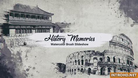 The main feature of this project is the ability to change the background to your taste! History Memories // Watercolor Brush Slideshow Videohive ...