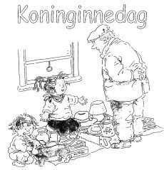 Kleurplaat Koningsdag Nijntje