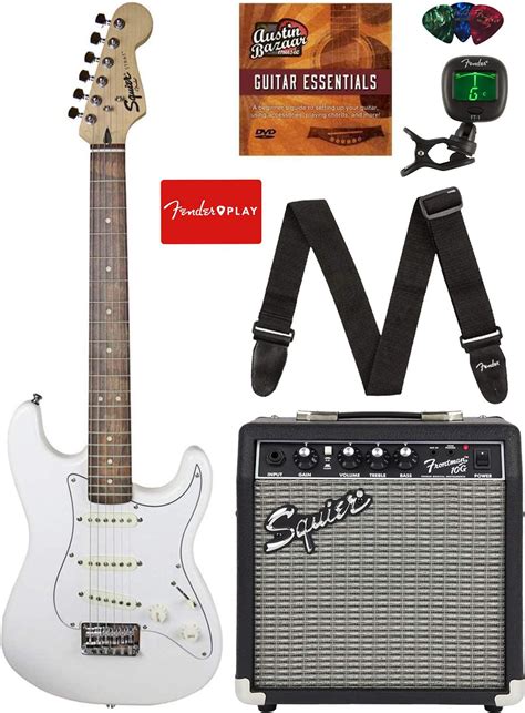 Squier Stratocaster Electric Guitar Pack With Squier Frontman G