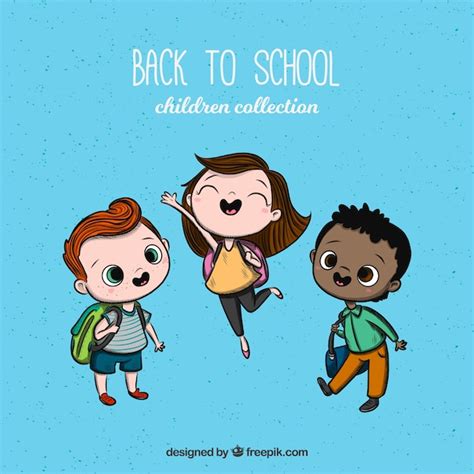 Free Vector Back To School Children Collection