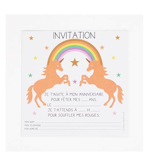 Carte Anniversaire Licorne Gratuite