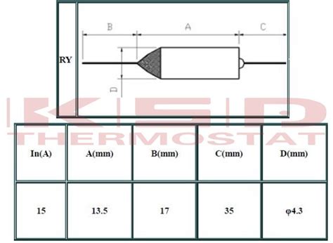 Thermal Fuse Thermistor 15a 250v 250c Resistors And Fuses