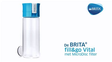 600ml brita fill and go vital blue water filter bottle, include 1 micro discs. BRITA Fill&Go Vital Microdisc Technology - YouTube