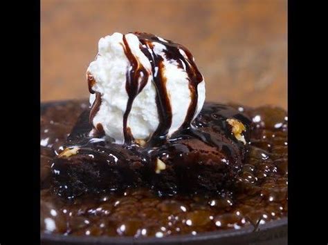 Sizzling Brownie With Vanilla Ice Cream Brownies Recipe Homemade Cooking Recipes Desserts