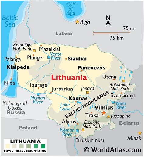 Litauen Karten Fakten Weltatlas