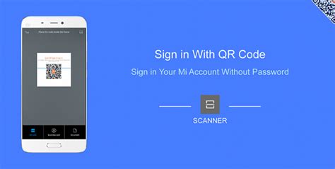 Go to click on the qr code as shown in the screenshot. How to Sign in your Mi Account without Password using QR ...