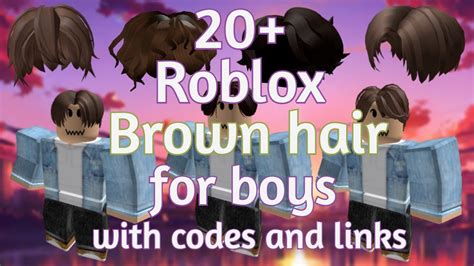 20 Roblox Brown Hair For Boys With Codes And Links Glam Game Roblox