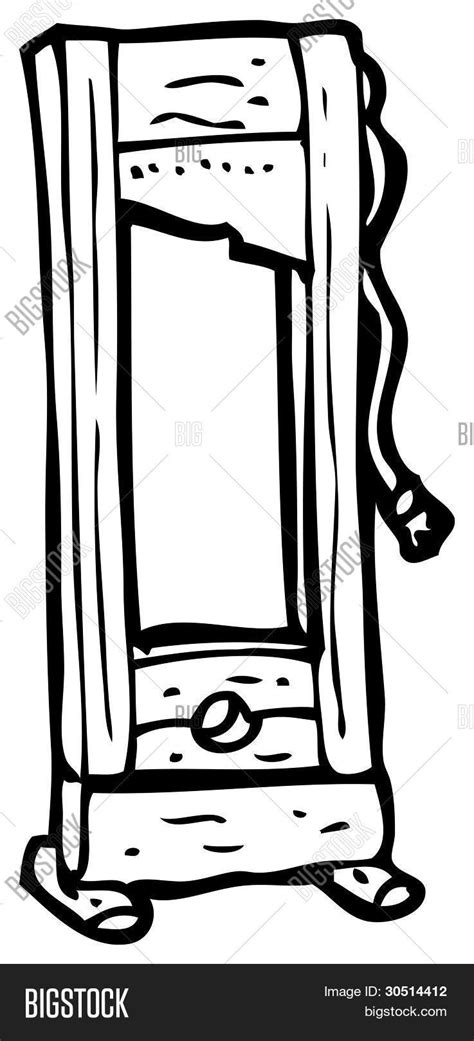 Guillotine Cartoon Image And Photo Free Trial Bigstock