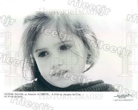 1997 French Child Actress Victoire Thivisol In Film Ponette Press Phot