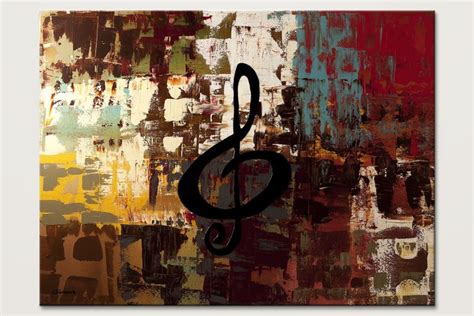 Rock On – Modern Music Abstract Art Painting