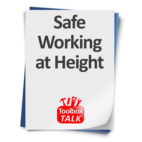 Safe Working At Height Toolbox Talk Template Your Safety Expert Vrogue