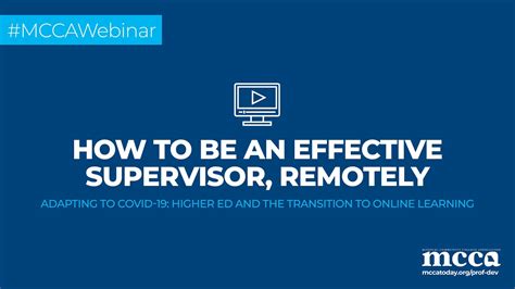 How To Be An Effective Supervisor Remotely Youtube
