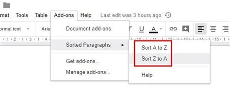 Find synonyms for them to make your content. How to Alphabetize Your Documents in Google Docs - Make ...