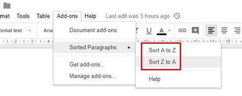 Most of the time, yes. How to Alphabetize Your Documents in Google Docs - Make ...