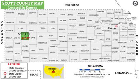 Scott County Map Kansas
