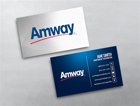 Design & print business card template online. Amway Business Card 01