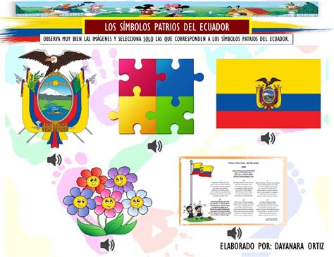Imagenes de simbolos patrios del peru para pintar. Los Símbolos Patrios del Ecuador