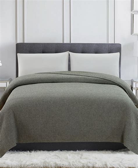 Melange Home 100 Wool Waffle Weave Blanket Collection And Reviews