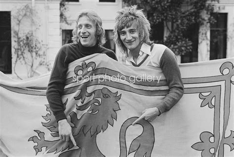 Denis law was born in aberdeen on 24 february, 1940. Denis Law & Rod Stewart Scotland 1974 Images | Football ...