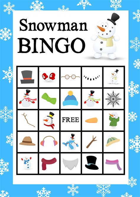 Winter Activities Bingo Game Printable A Moms Take Winter Bingo