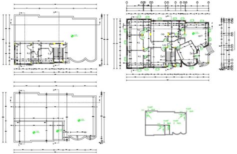 Working Drawing Bungalow Plan Cad File Cadbull