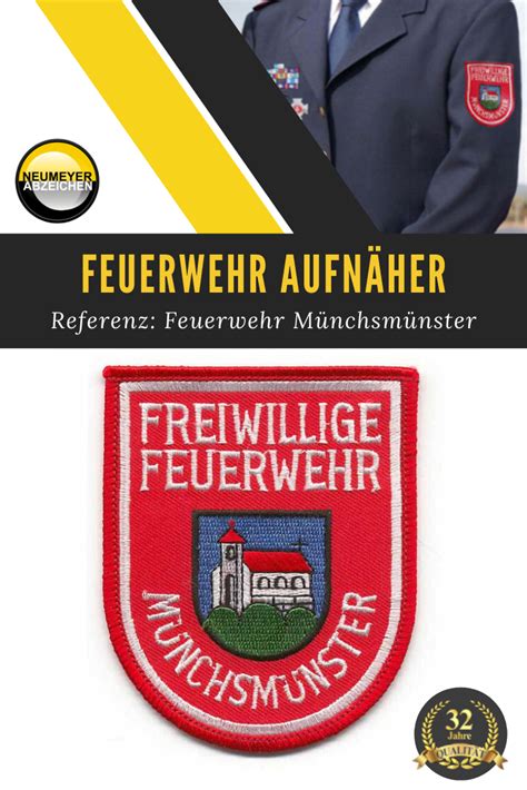 Feuerwehr Aufnäher - Alle Größen, Jedes Motiv für Feuerwehr Motive
