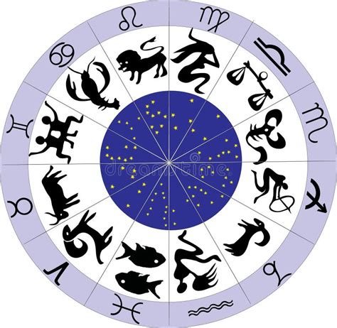 Dodici Simboli Dello Zodiaco Illustrazione Di Stock Illustrazione Di
