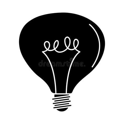 Electric Light Bulb Round Lamp Eco Idea Metaphor Isolated Icon