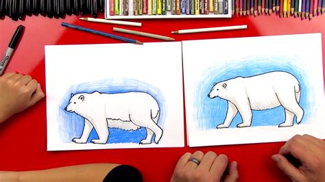 How To Draw A Polar Bear Realistic Art For Kids Hub