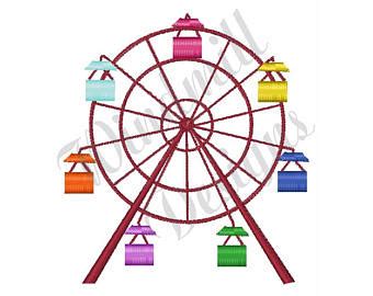 Getting started wizard how to draw: Simple Ferris Wheel Drawing | Free download on ClipArtMag