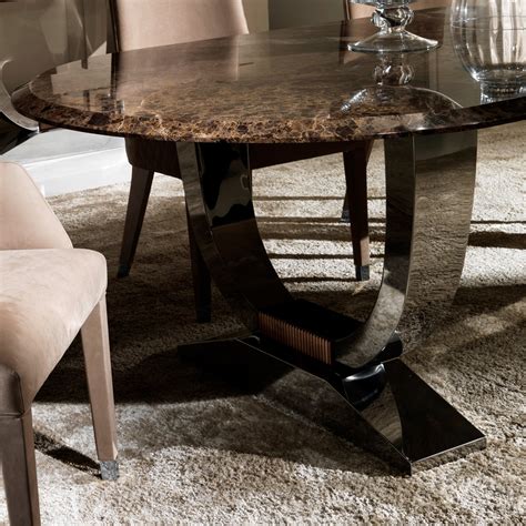 Usually ships within 2 to 3 days. Oval High End Marble Italian Dining Table Set