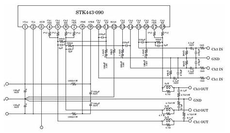 stk442 130 amplifier circuit diagram