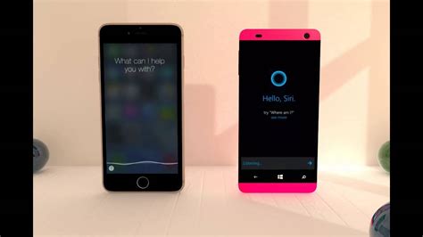 Microsoft Cortana Vs Siri Youtube