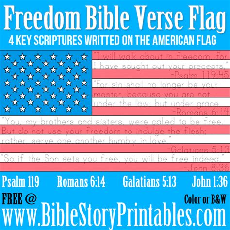 Freedom Bible Verse Copywork The Crafty Classroom