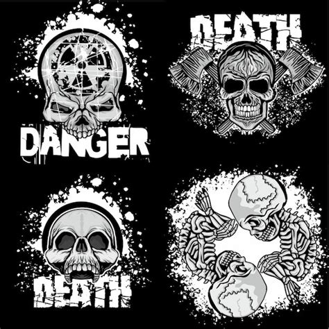 Premium Vector Gothic Sign With Skull Grunge Vintage Design T Shirts