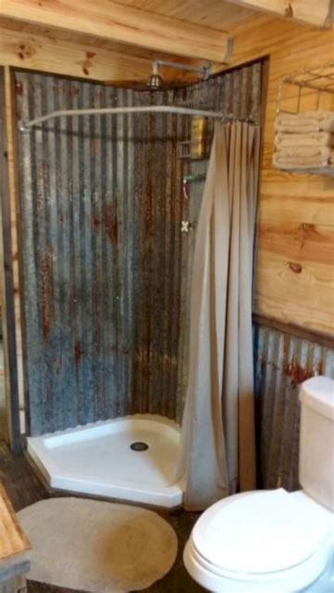 116 Rustic Farmhouse Bathroom Ideas With Shower ~