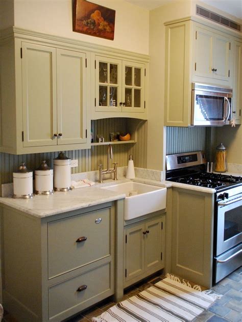 It all depends on what you want to choose, the important thing is to choose colors that are suitable and in accordance with your wishes and personality. Sage Green Painted Kitchen Cabinets | For the Home ...