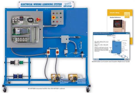 We recommend using online electrical wiring courses along with other forms of electrical wiring training in a blended learning solution for the most effective electrical wiring safety training. VFD/PLC Wiring Learning System 85-MT6BA - Technical Training Aids