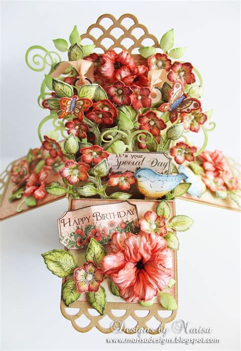 This portion of the card will sit flush against the back of the card. Designs by Marisa: Heartfelt Creations - Happy Birthday ...