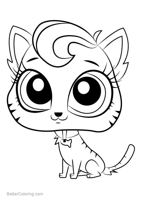 Littlest Pet Shop Giraffe Coloring Sheets Coloring Pages