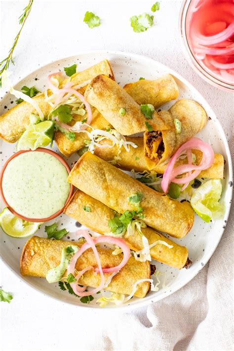 Vegan Chipotle Lentil Rolled Tacos Recipe Savory Vegan Vegan