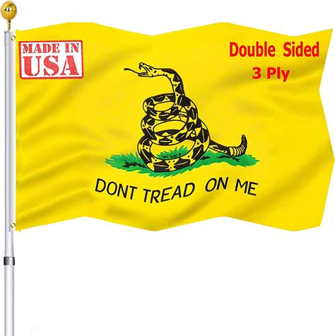 Buy Dont Tread On Me Gadsden Double Sided Flag 3x5 Outdoor Heavy Duty