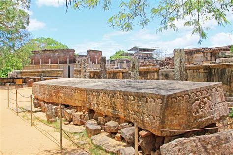 Ancient City Of Polonnaruwa S Galpota Stone Book Sri Lanka Unesco
