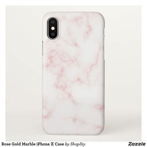 Rose Gold Marble Iphone X Case Zazzleca Marble Iphone Phone Cases