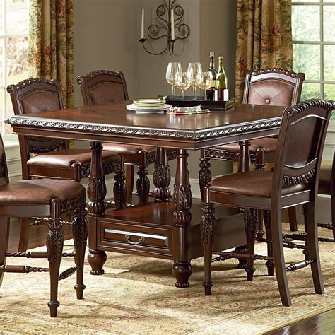 As a general rule, for a standard 8 foot or 2. Antoinette Pub Table by Steve Silver | Counter height ...