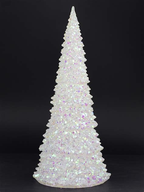 Led Illuminated Glitterred Christmas Tree Snow Globe